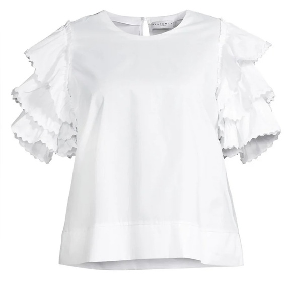Harshman | Juliette Blouse in White size 3x NWT - Picture 3 of 3